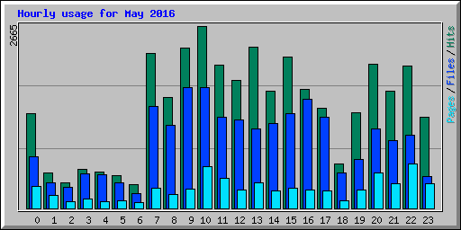 Hourly usage for May 2016